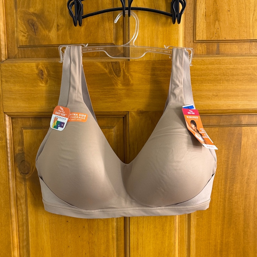 Warner's Wire Free No Side Effects Seamless Nude Bra